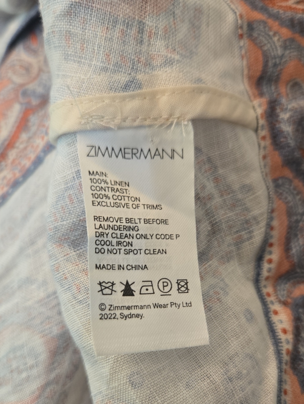 Zimmermann Paisley Belted Mini Dress - Picture 8 of 8